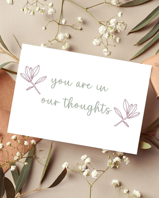 You are in our Thoughts