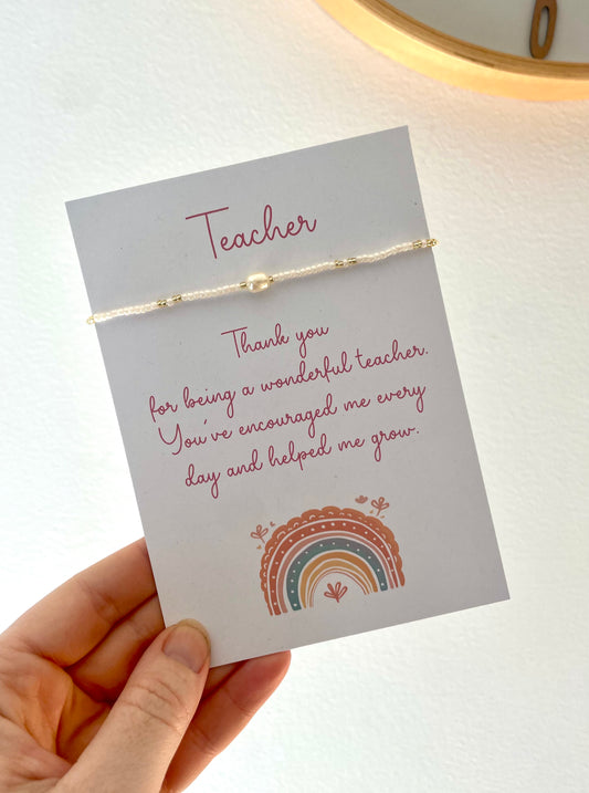 Teacher Bracelet Postcard