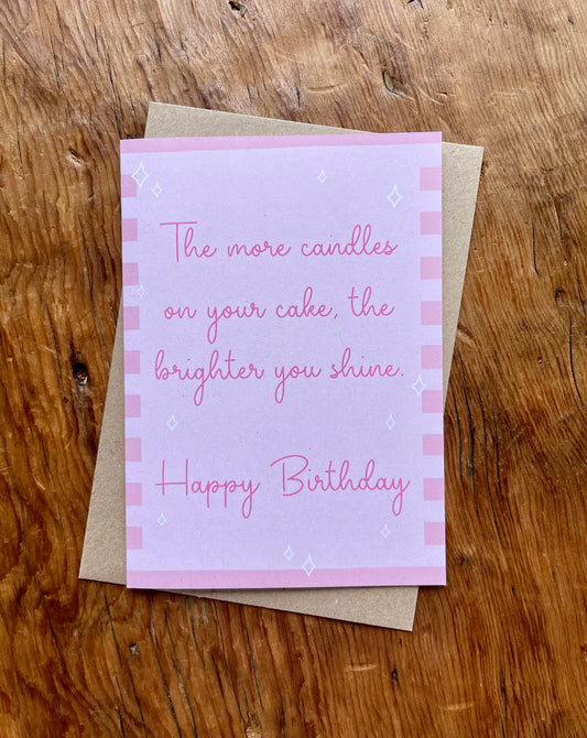 The More Candles The more You Shine