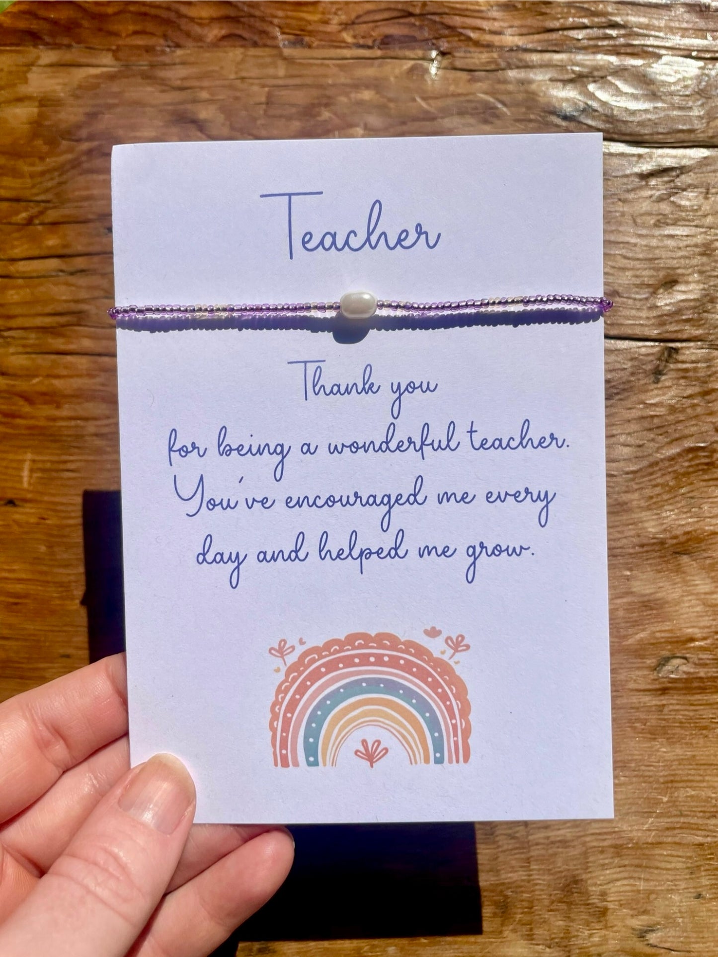 Teacher Bracelet Postcard