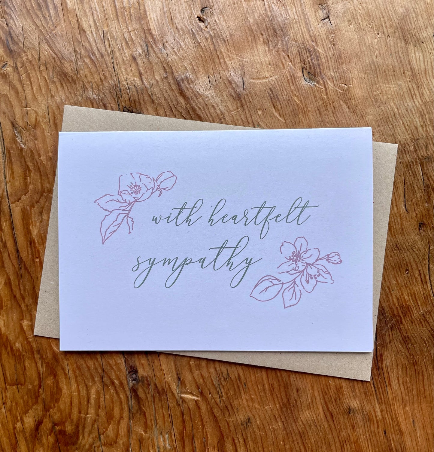 Heartfelt Sympathy - cursive