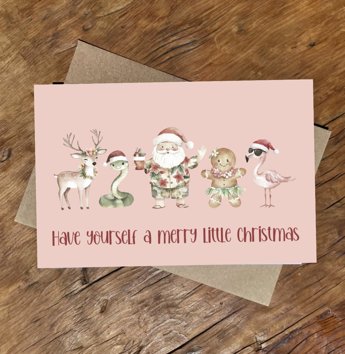 Christmas Card Bundles Ho Ho Hula