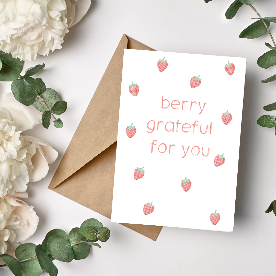 So berry grateful for you