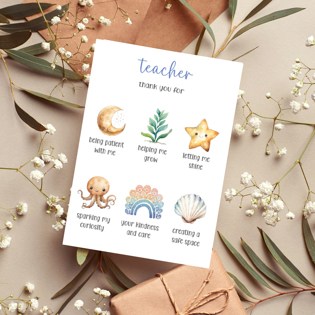 Teacher - thank you for......