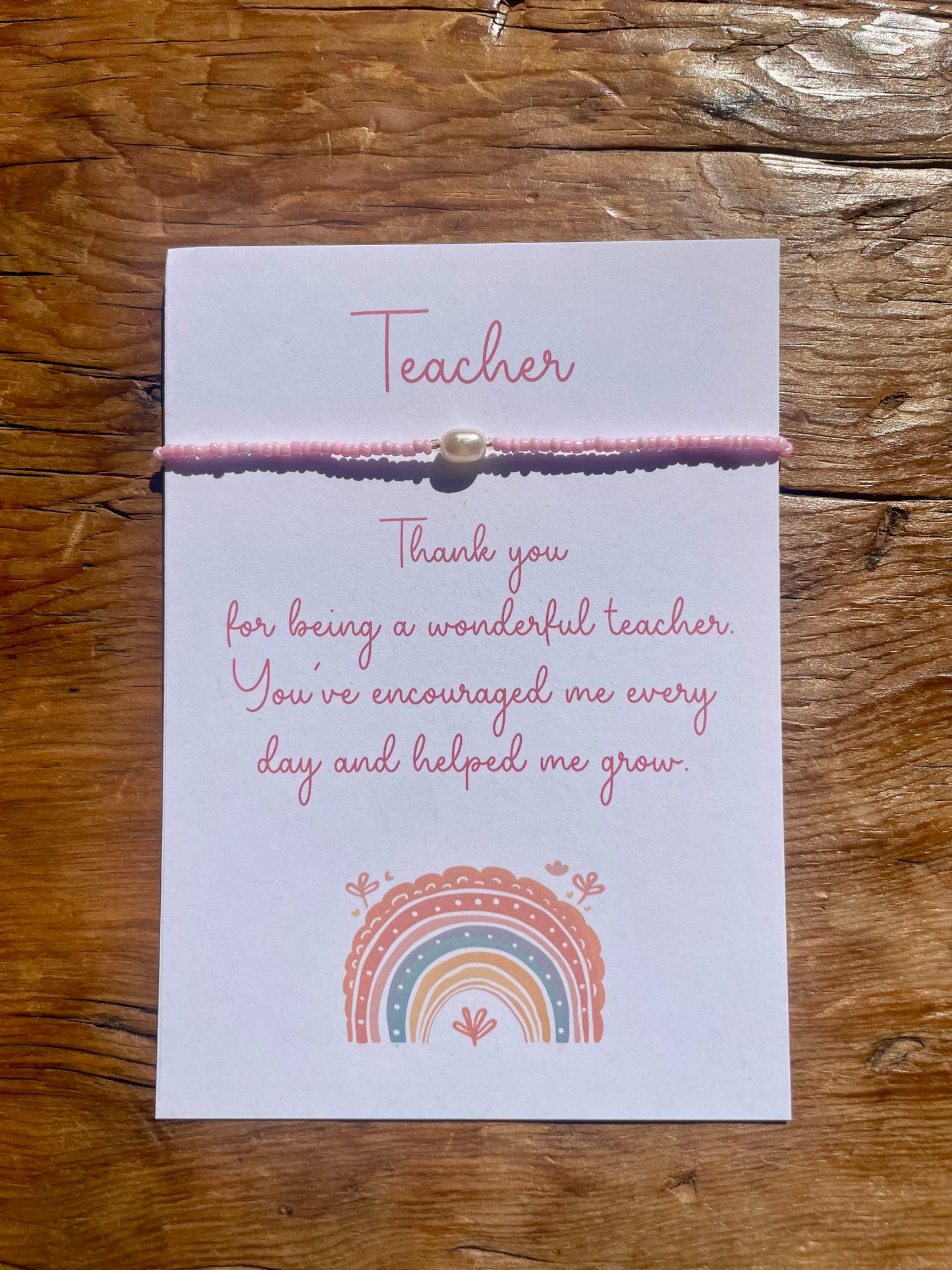 Teacher Bracelet Postcard