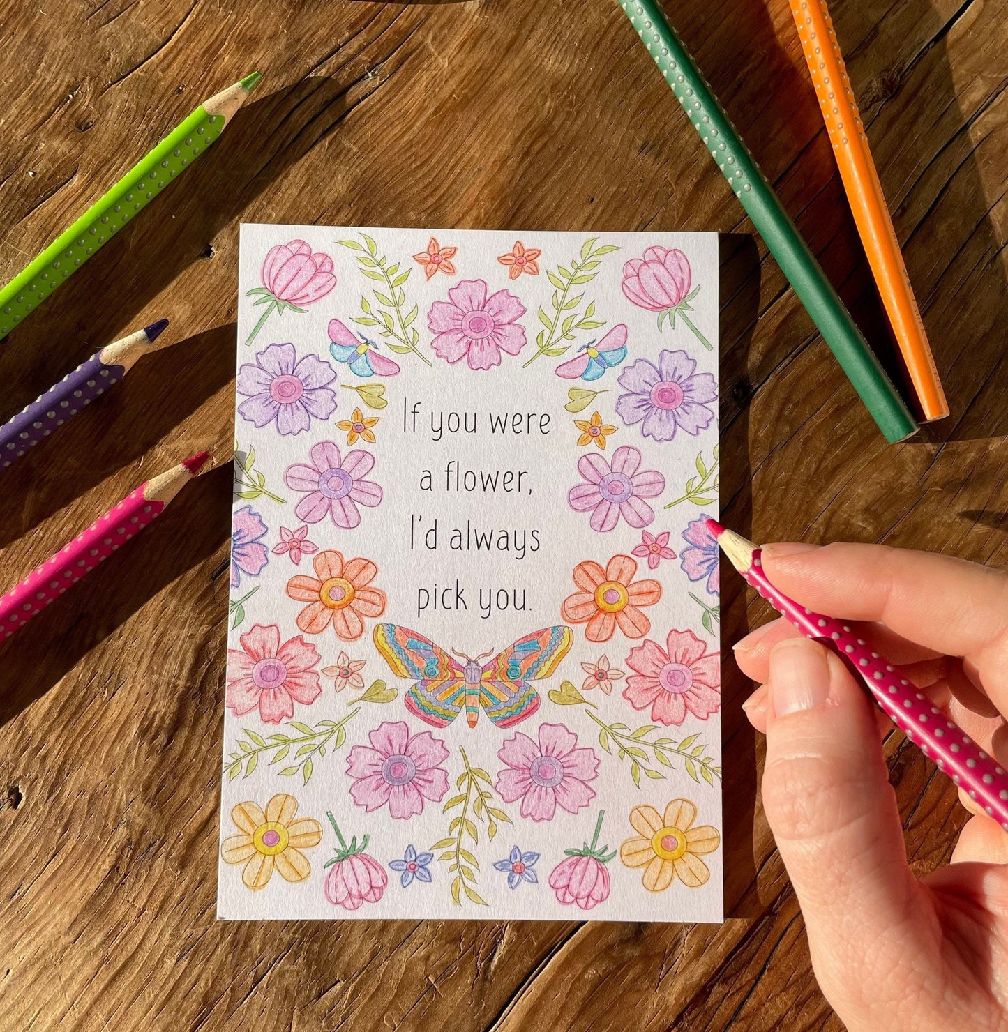Colour in Cards + Tags ( 4 of each )