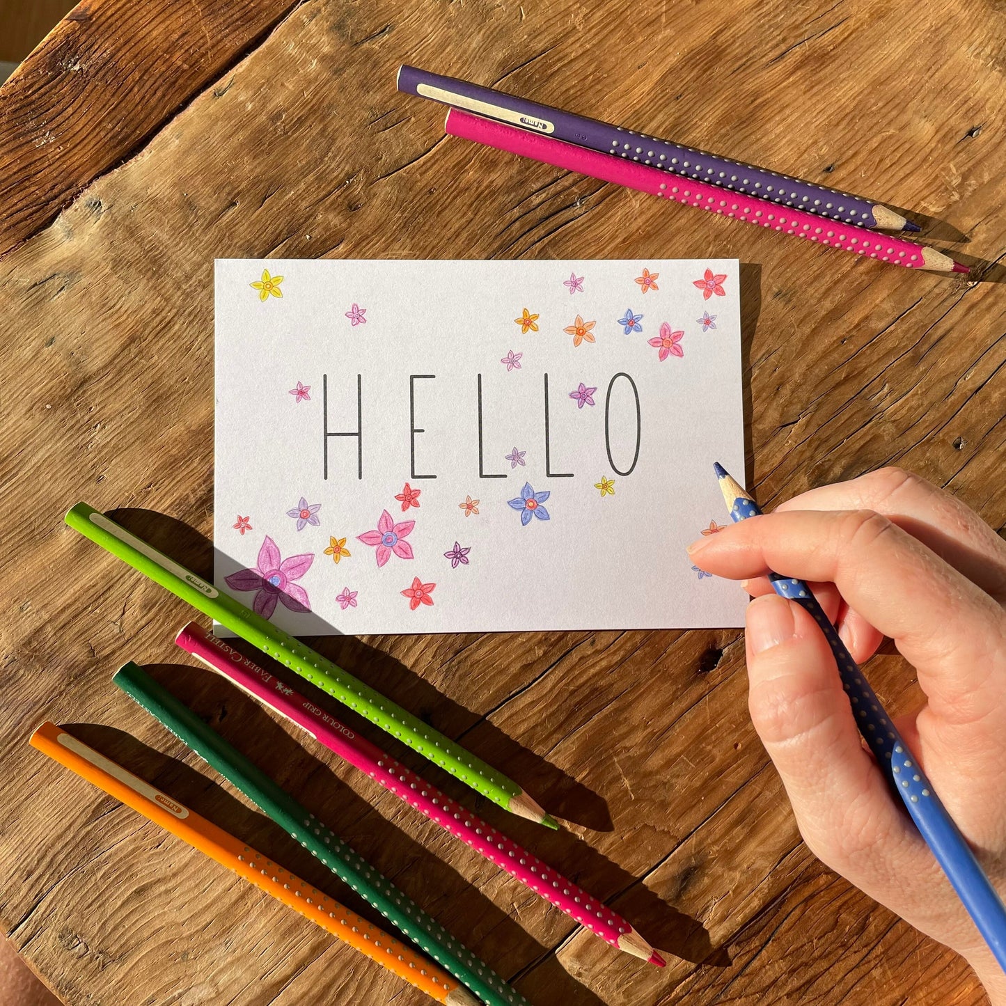 Colour in Cards + Tags ( 4 of each )