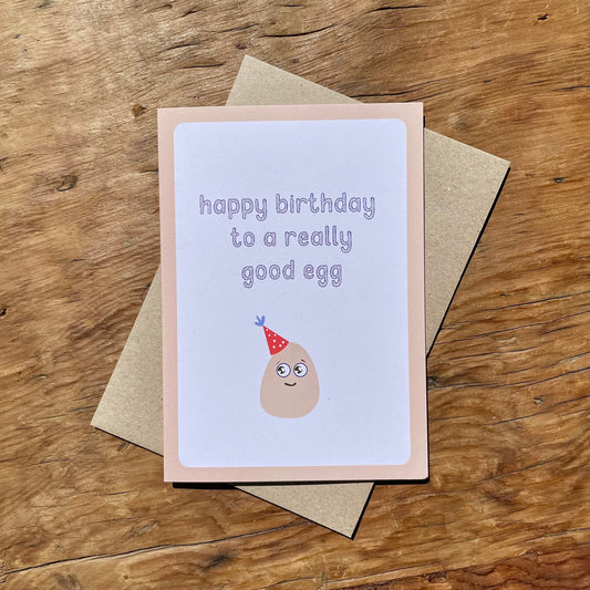 Good Egg Birthday Card