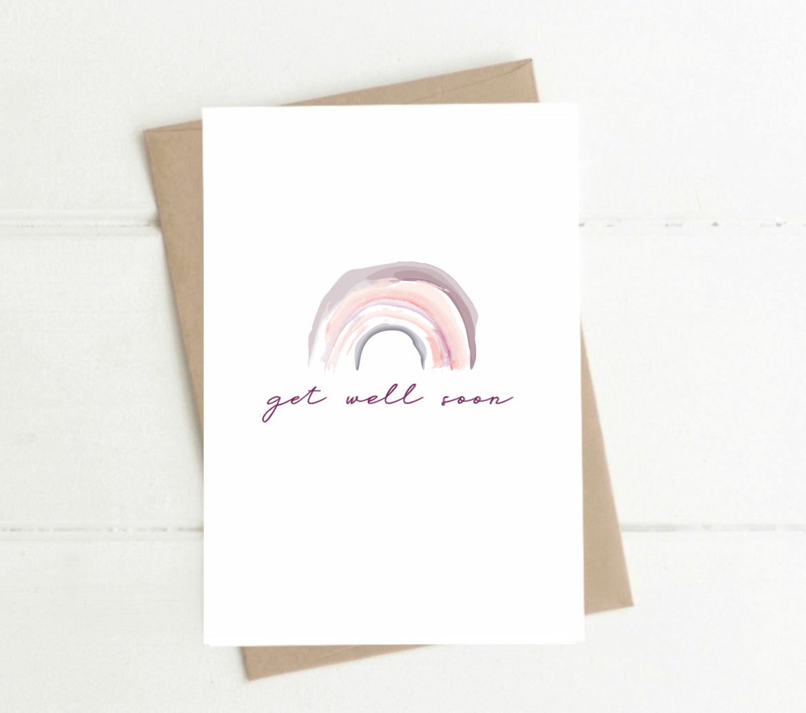 Get Well Soon - rainbow