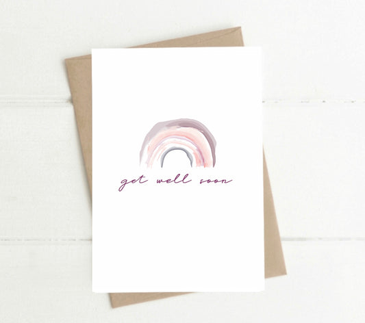 Get Well Soon - rainbow