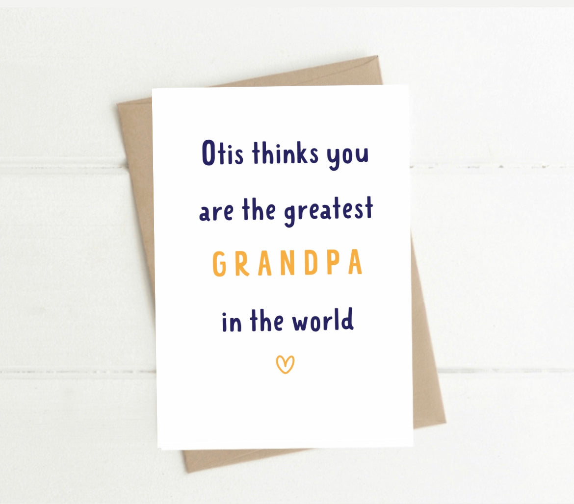 Custom Fathers Day Card