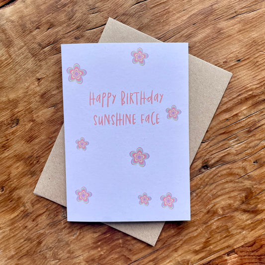 Happy Birthday Sunshine Face