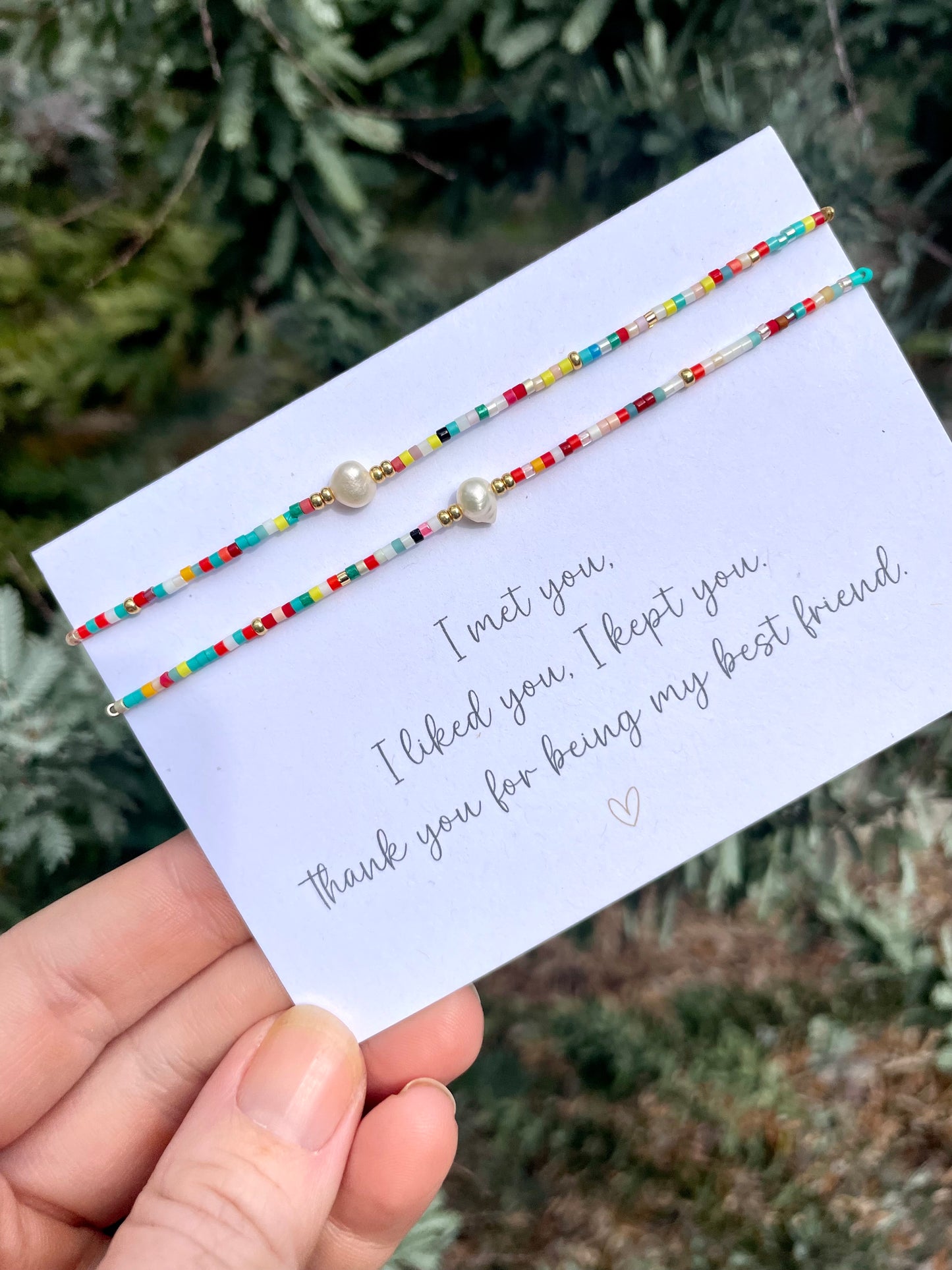 Best Friend Friendship Bracelet Card