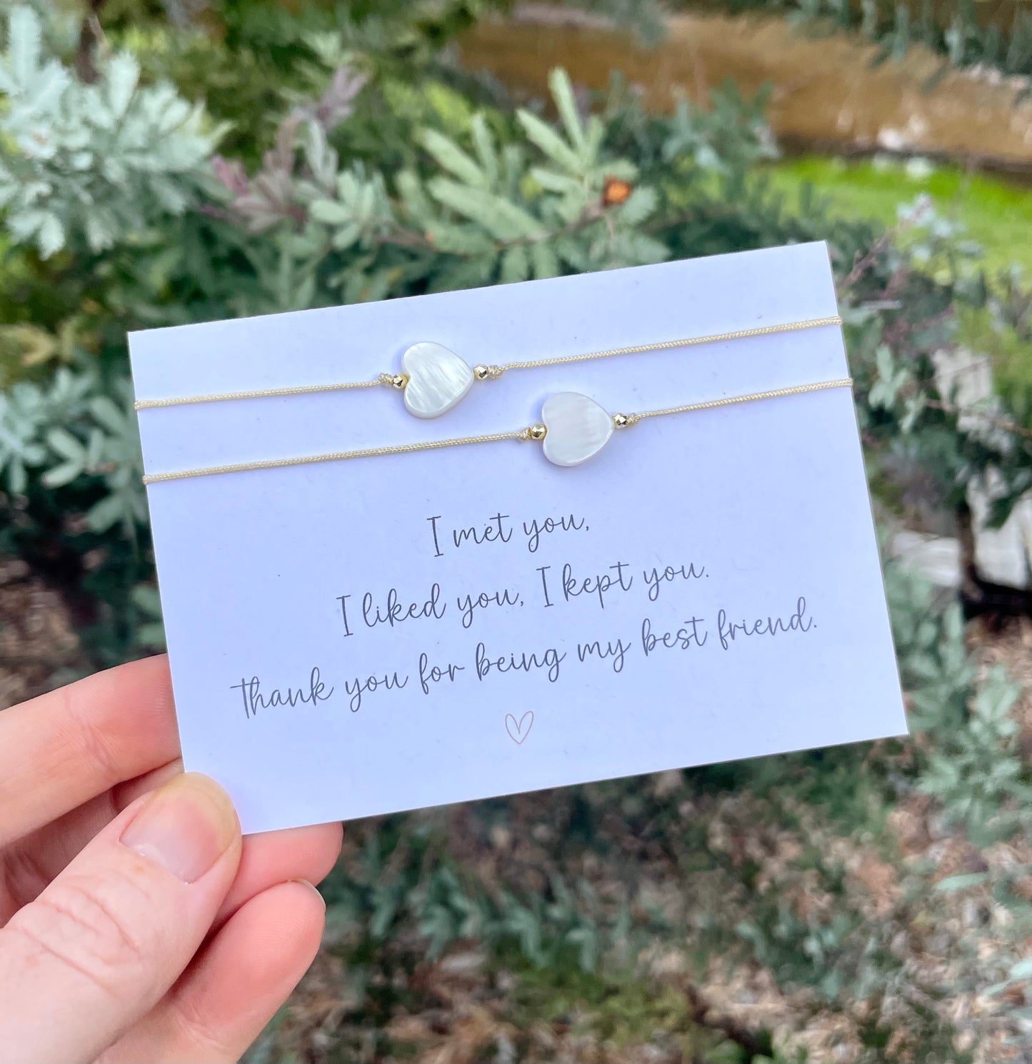 Best Friend Friendship Bracelet Card