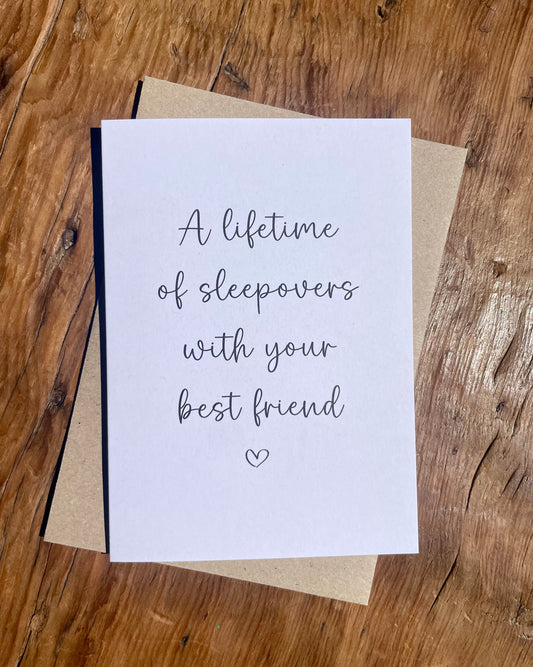 A Lifetime of Sleepovers With Your Best Friend