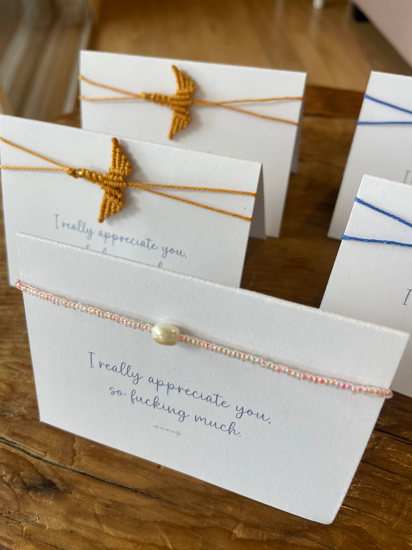 I Really Appreciate You Friendship Bracelet Card