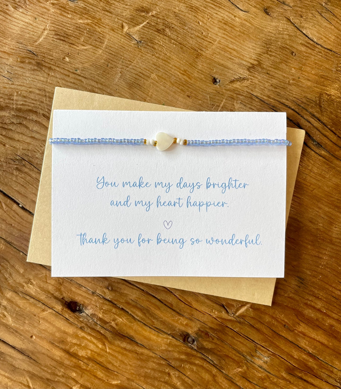 So Wonderful Friendship Bracelet Card