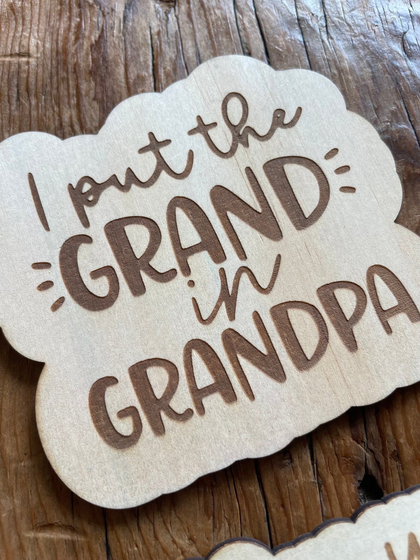 Dad - Grandpa Magnets Wooden