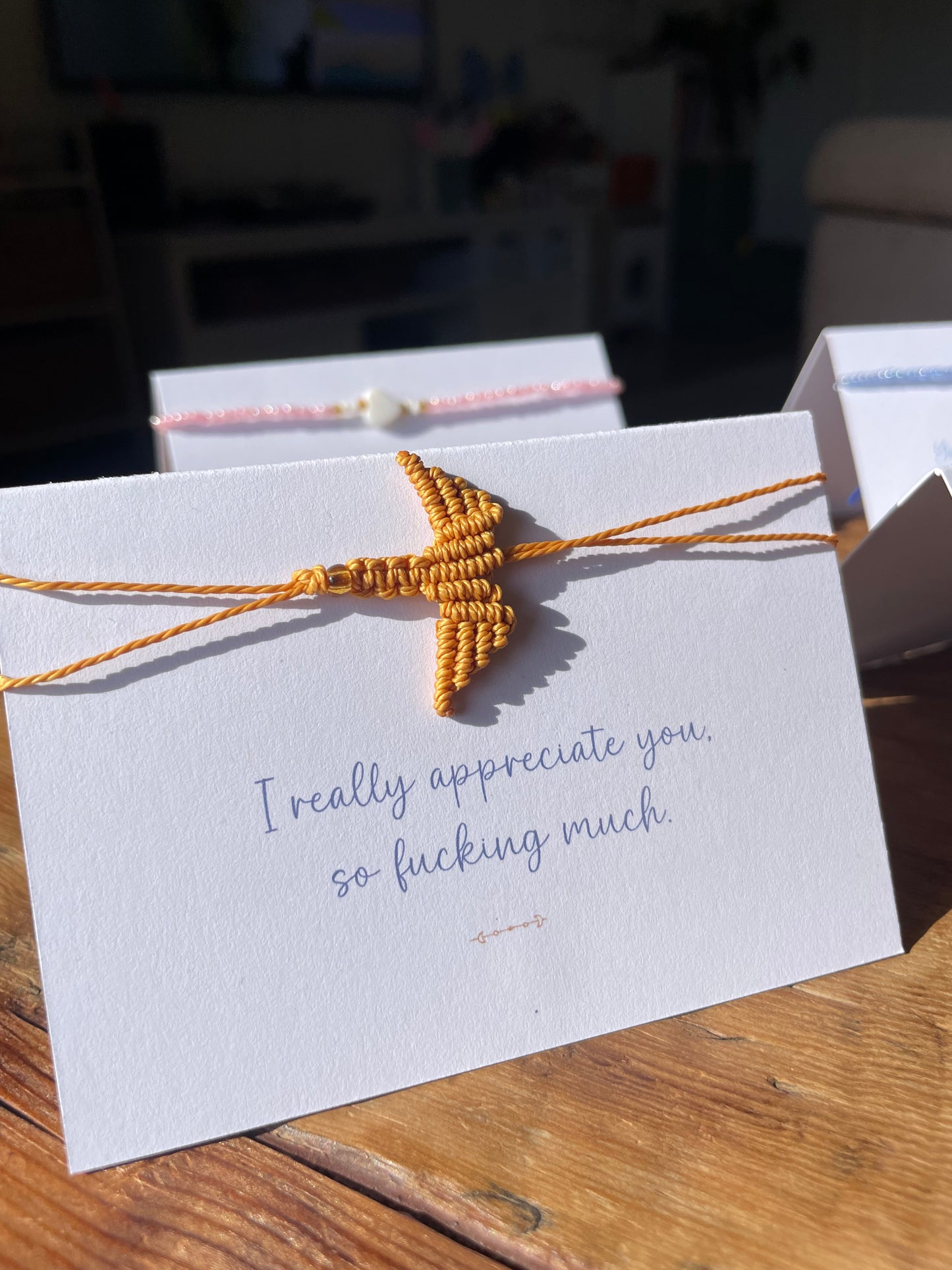 I Really Appreciate You Friendship Bracelet Card