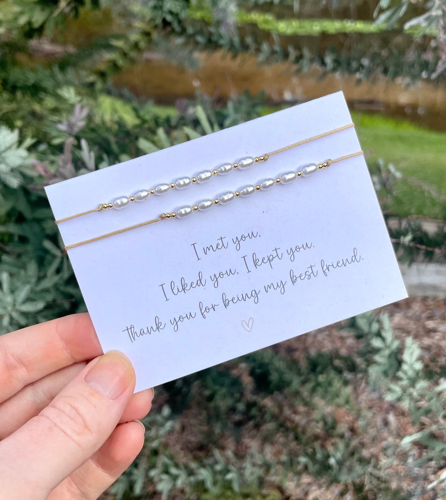 Best Friend Friendship Bracelet Card