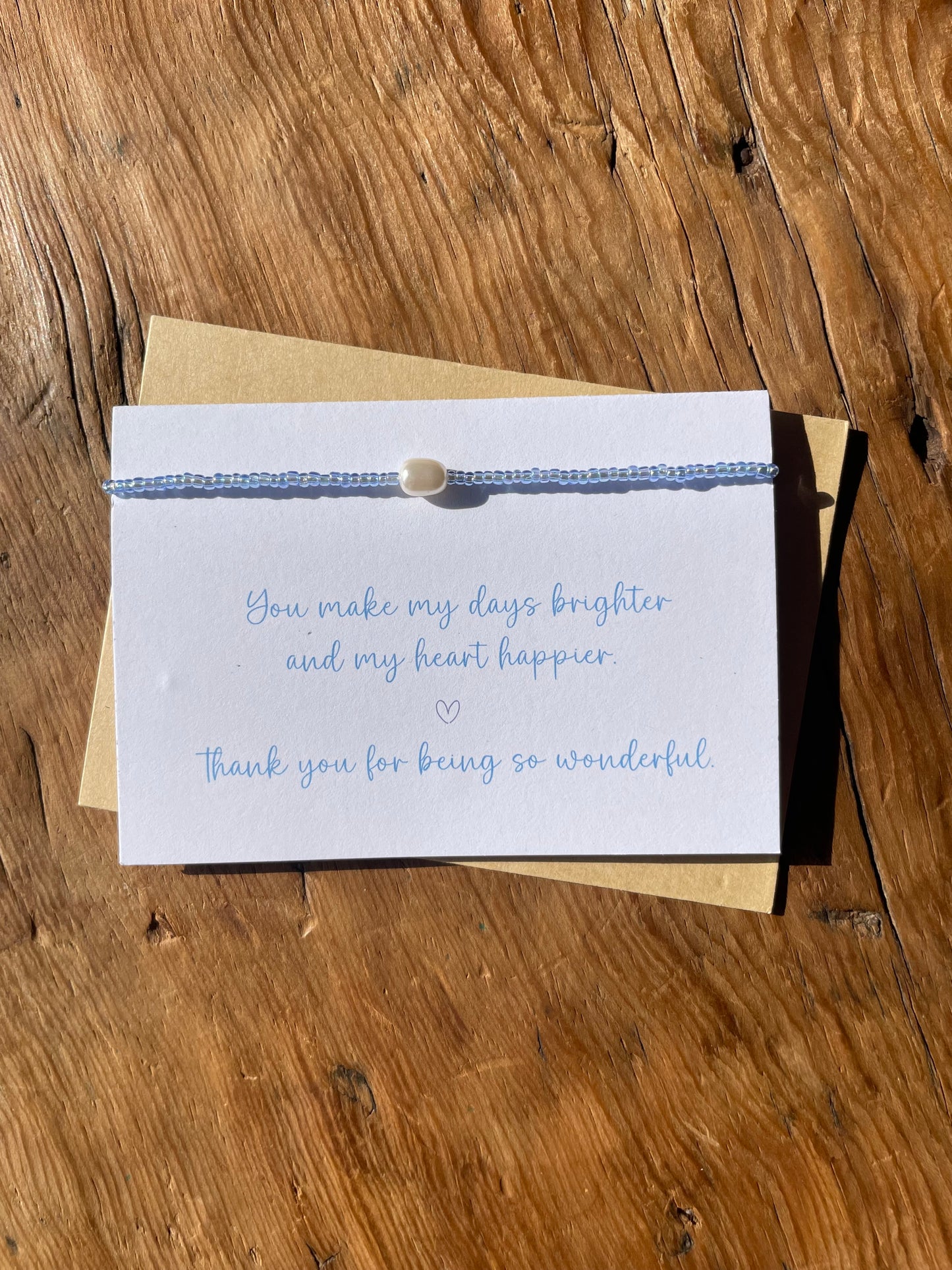 So Wonderful Friendship Bracelet Card