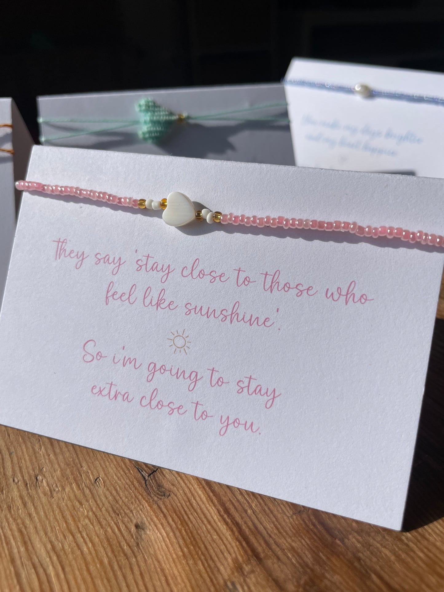 Sunshine Human Friendship Bracelet Card