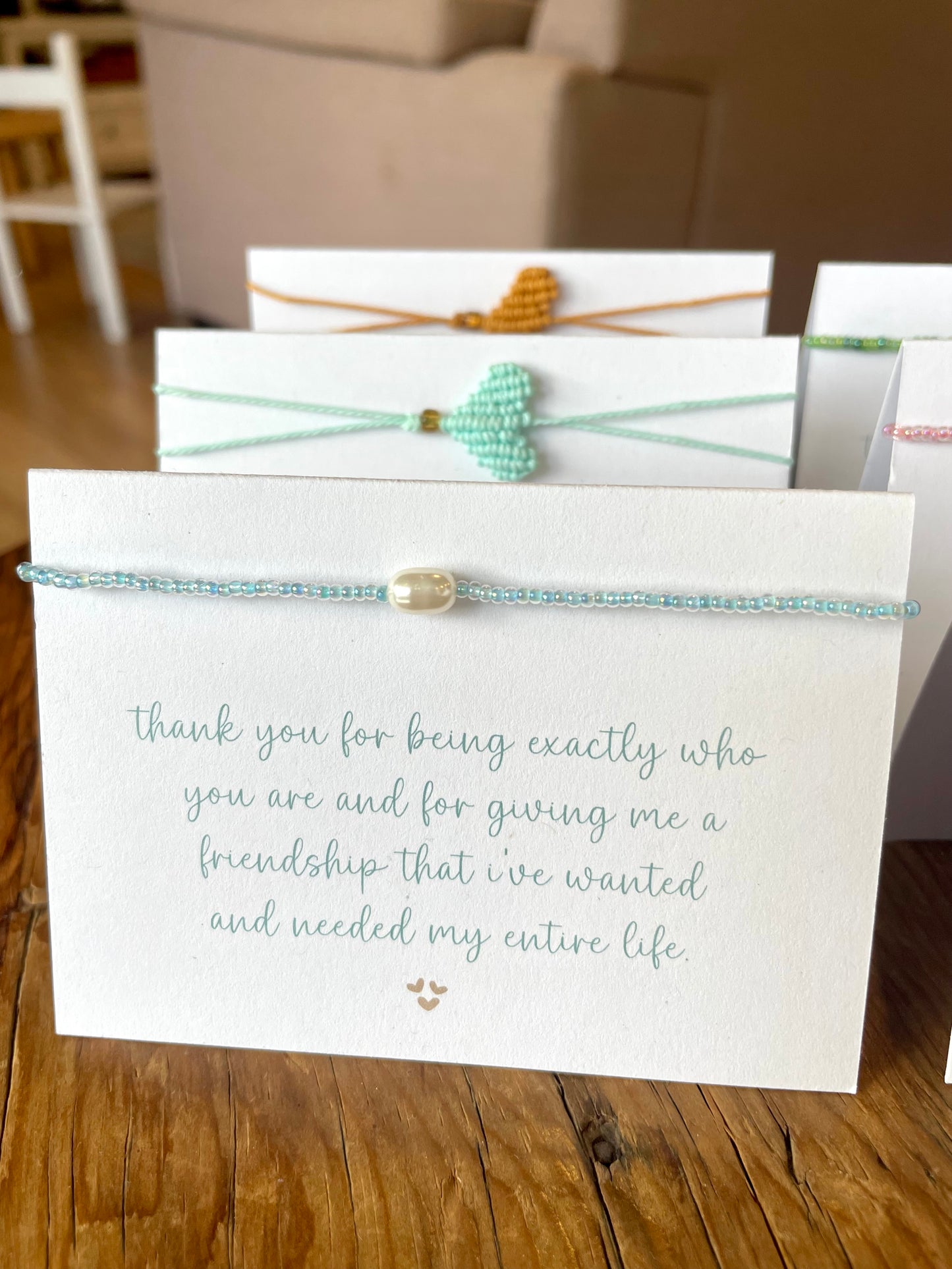 Thank You For Being Exactly Who You Are Friendship Bracelet Card