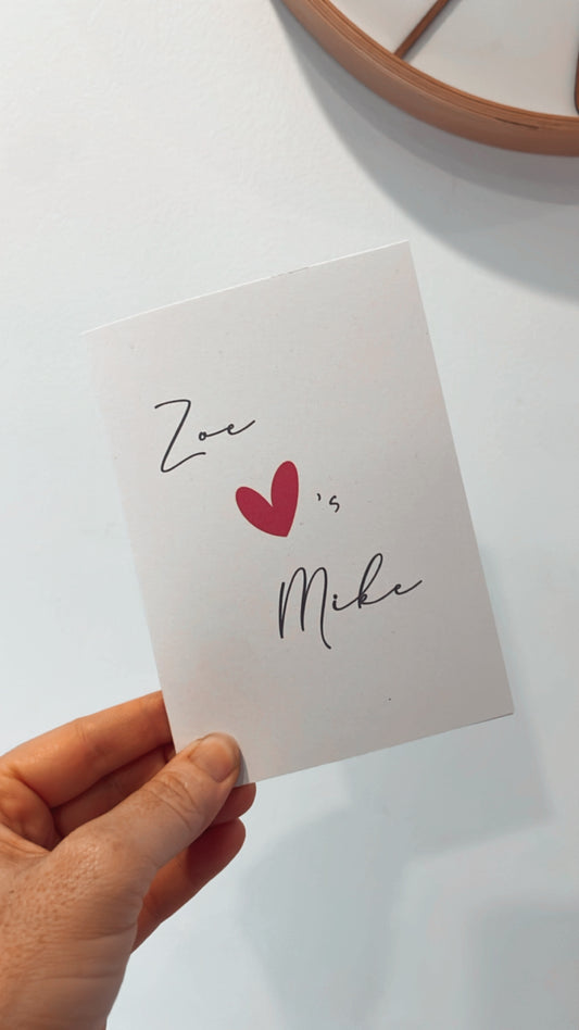 Custom Love Card