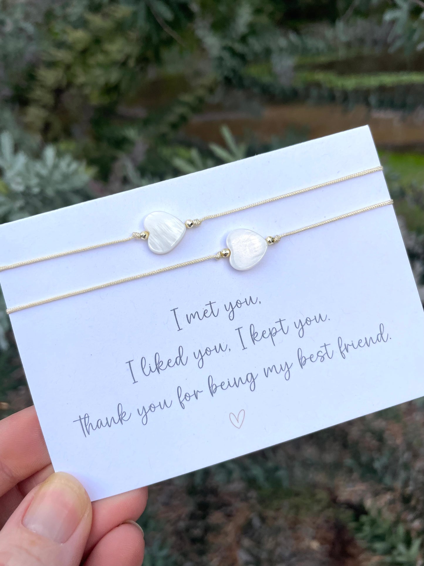 Best Friend Friendship Bracelet Card