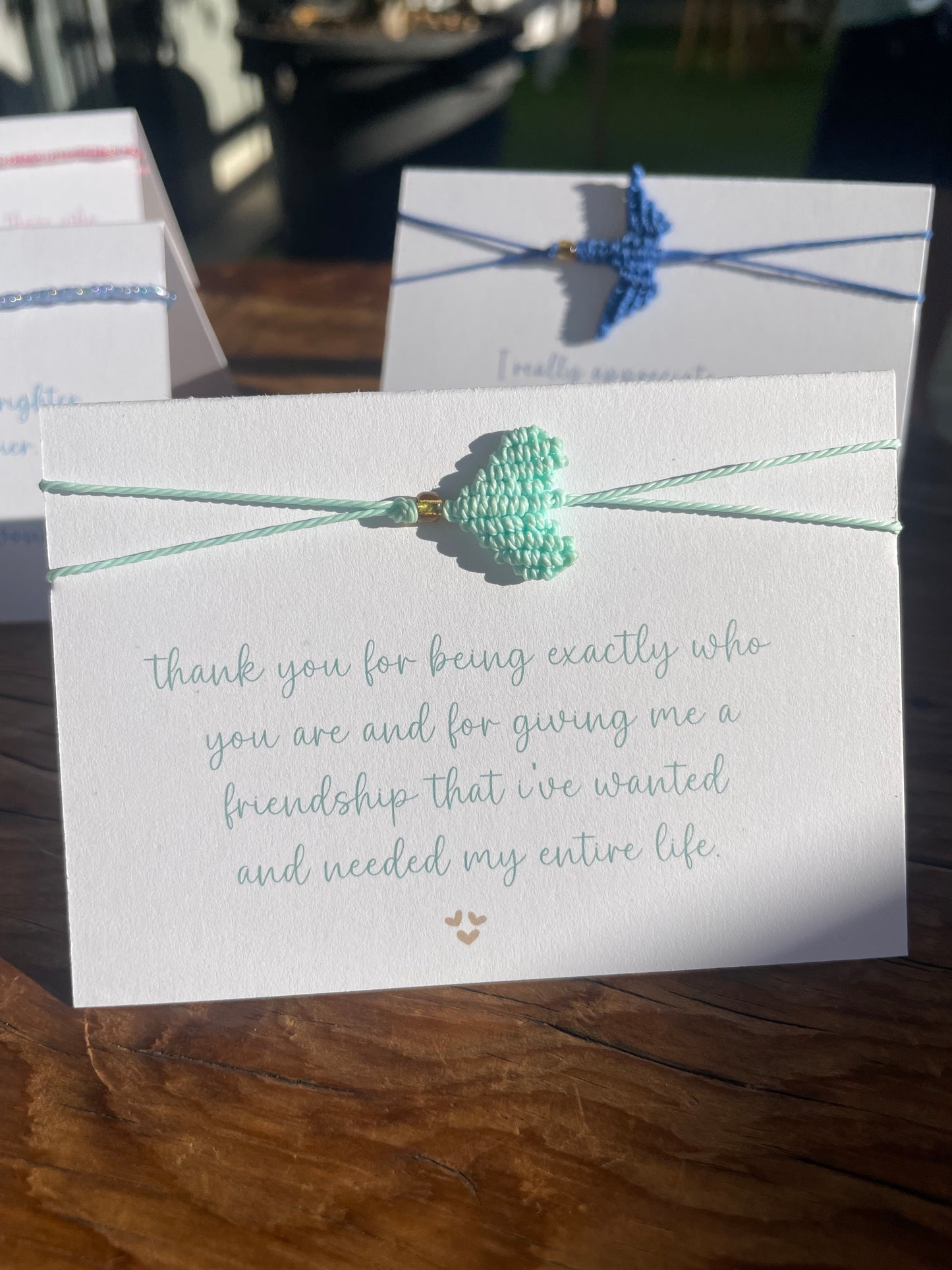 Thank You For Being Exactly Who You Are Friendship Bracelet Card