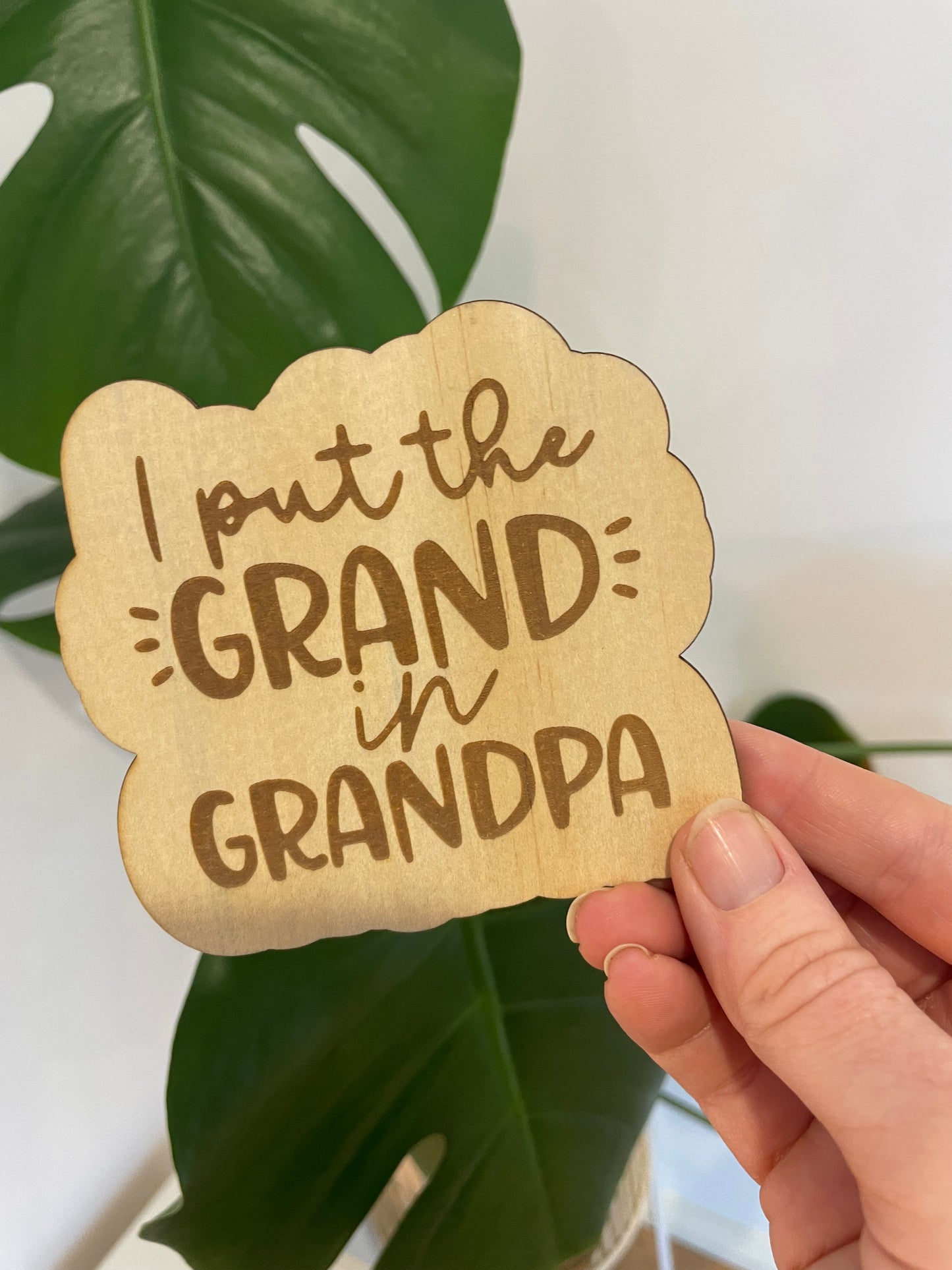 Dad - Grandpa Magnets Wooden