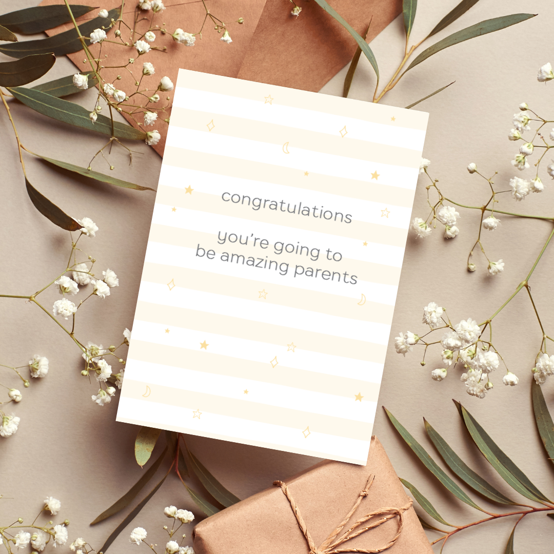You're going to be amazing parents - Baby Card