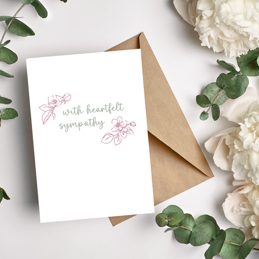 Heartfelt Sympathy - cursive