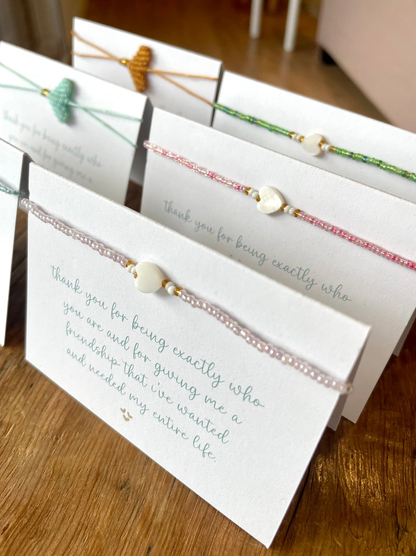 Thank You For Being Exactly Who You Are Friendship Bracelet Card