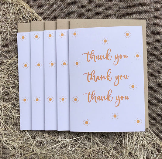 Thank You Card | Thank You Card 5 pack